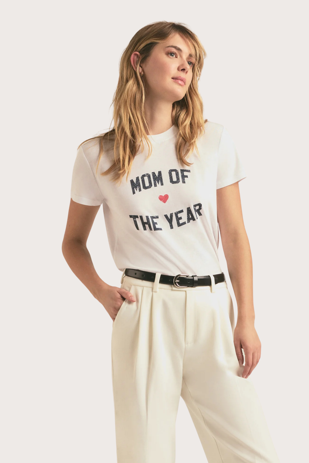 The Mom of The Year Tee in White
