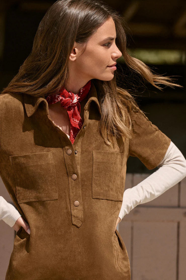 Authenthic Suede Mini Dress