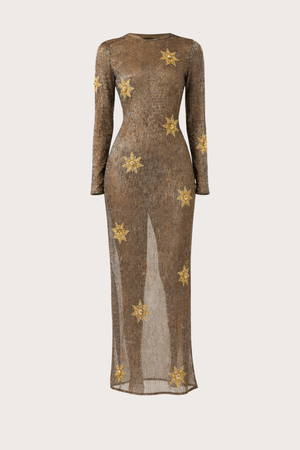 After Sun Mesh Woven Dress