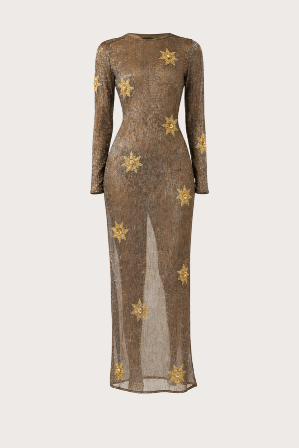 After Sun Mesh Woven Dress