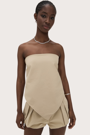 The New York Bandana Top in Camel