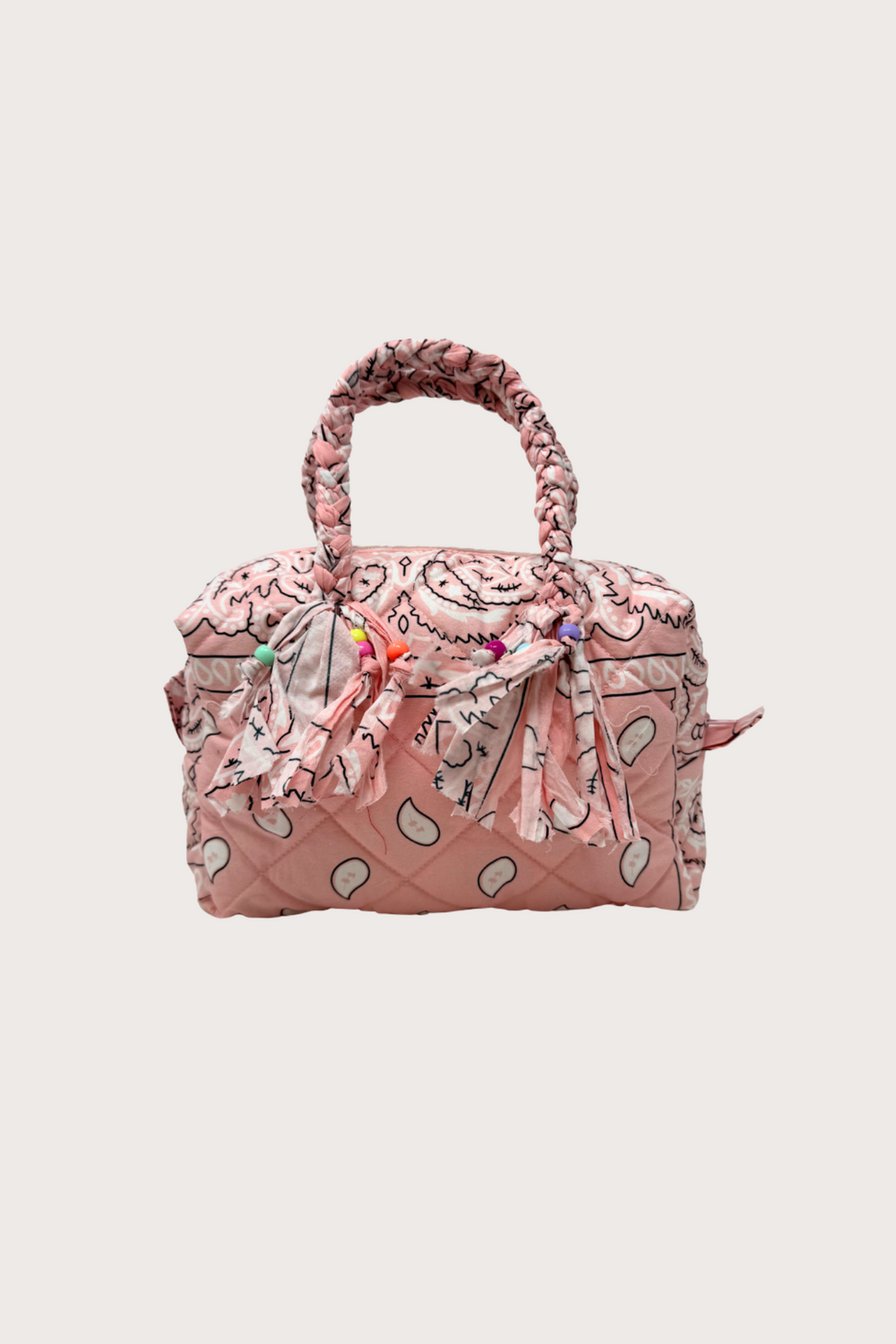 Bandana Quilted Mini Bag in Pink