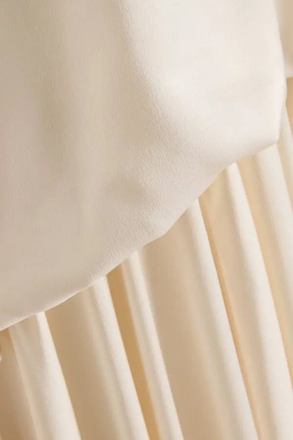 Kimora Satin Dress in Ivory