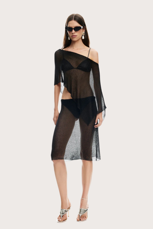 Luminous Poncho in Obsidian