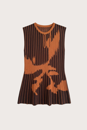 Paraiso Knit Top in Burnt Orange