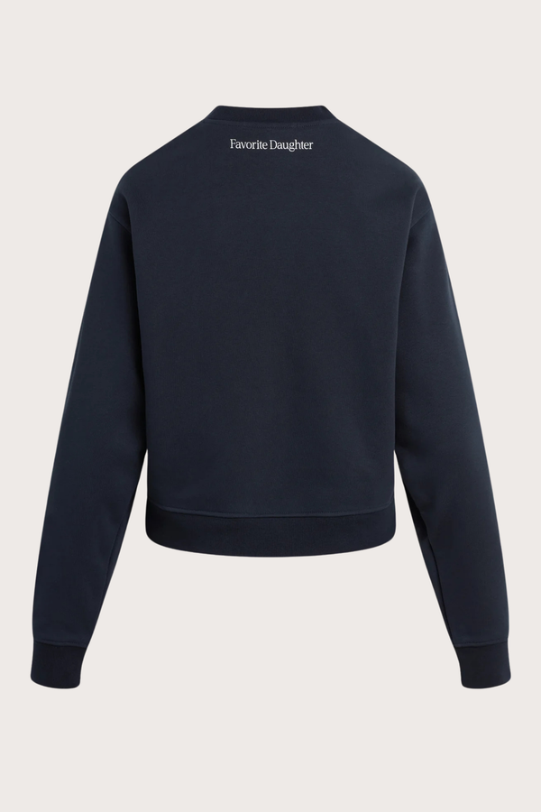 The Mom of The Year Varsity Sweatshirt in Navy