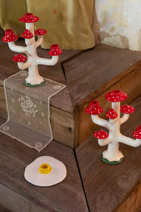 Mushroom Candleholder