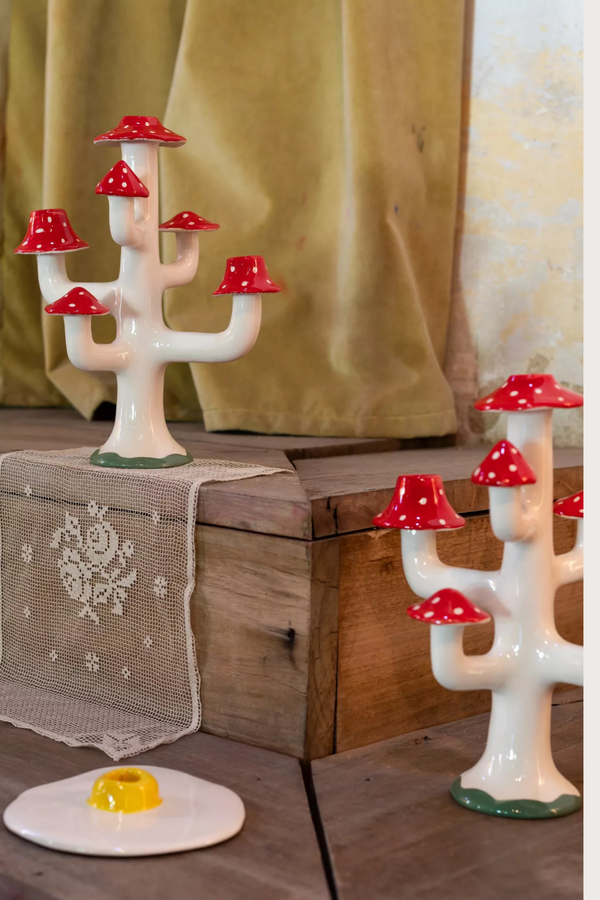 Mushroom Candleholder