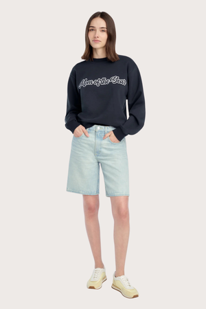 The Mom of The Year Varsity Sweatshirt in Navy