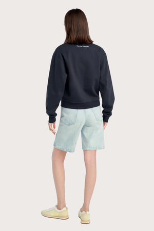 The Mom of The Year Varsity Sweatshirt in Navy