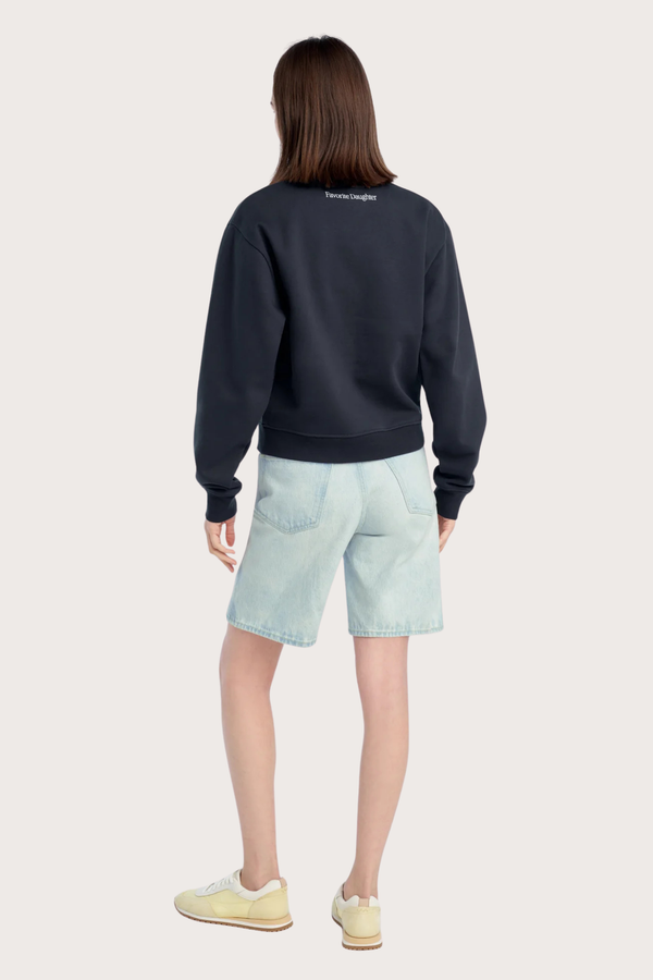 The Mom of The Year Varsity Sweatshirt in Navy