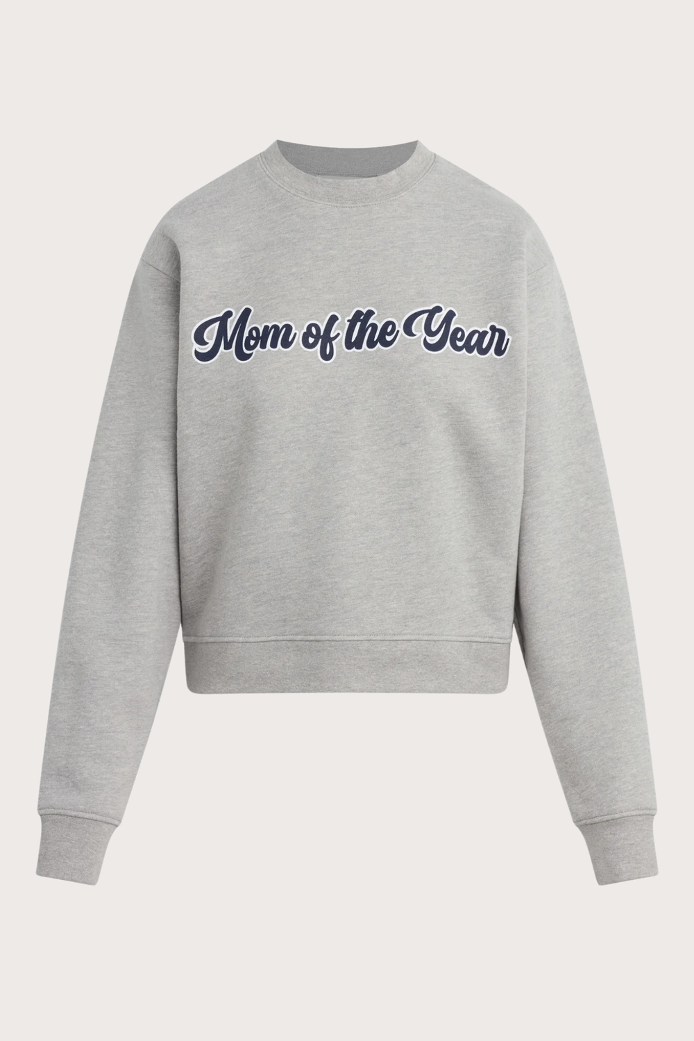 The Mom of The Year Varsity Sweatshirt in Heather Gray