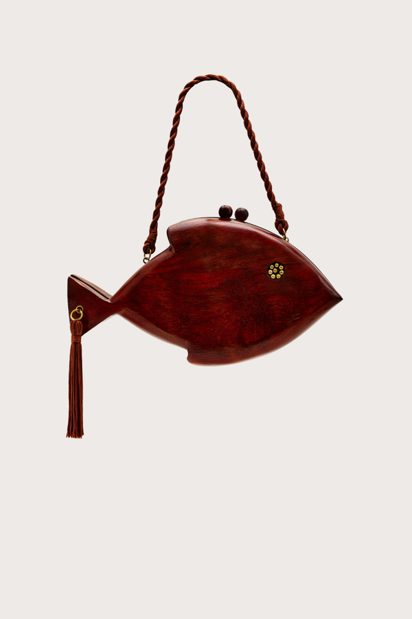 Carved Fish Clutch