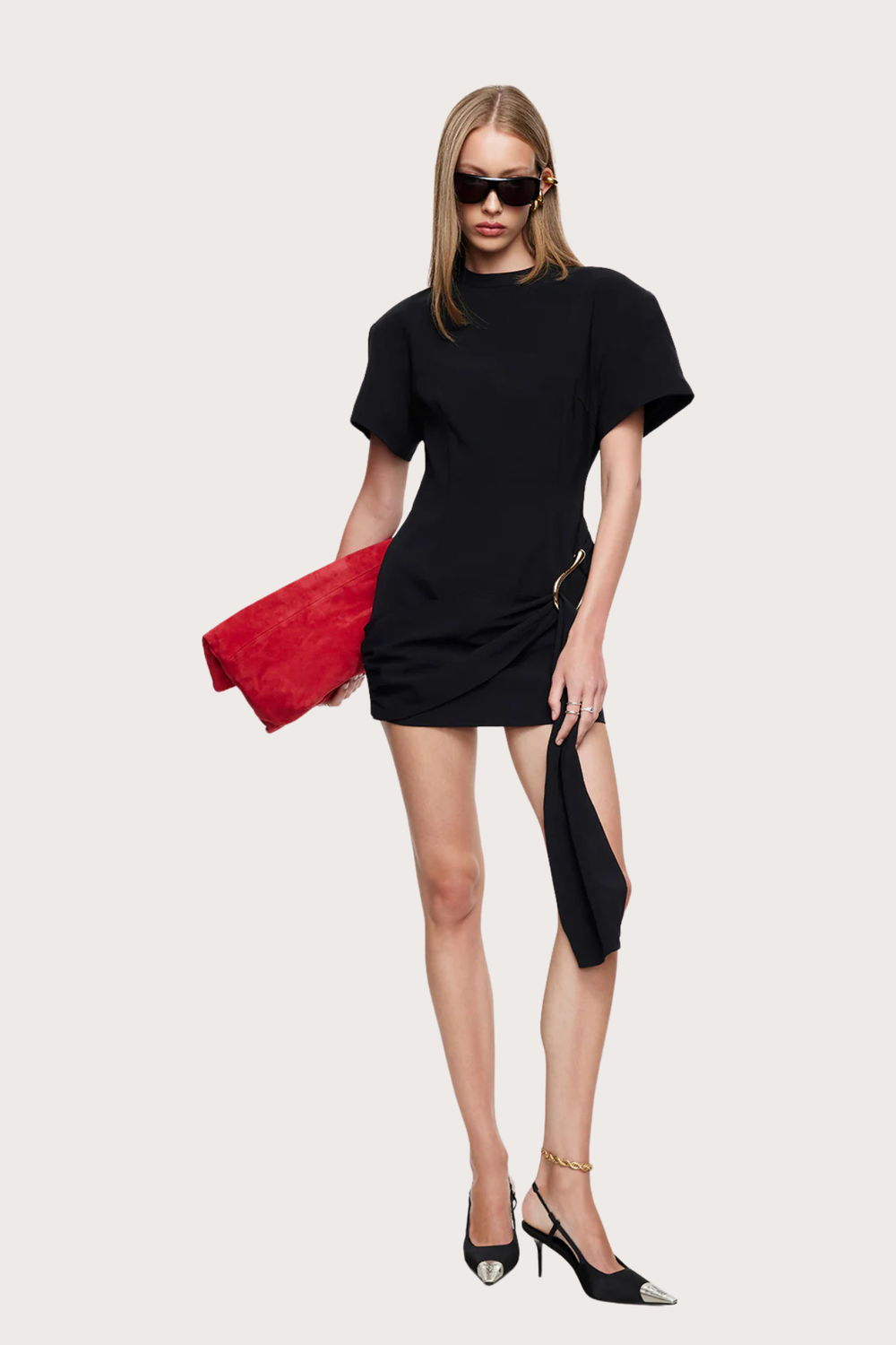 Martini Mini Dress in Onyx
