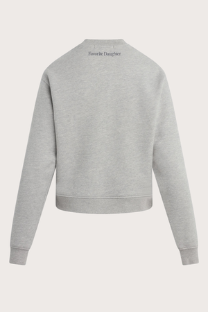 The Mom of The Year Varsity Sweatshirt in Heather Gray