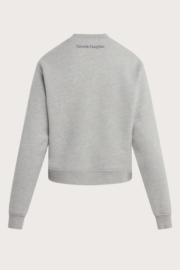The Mom of The Year Varsity Sweatshirt in Heather Gray