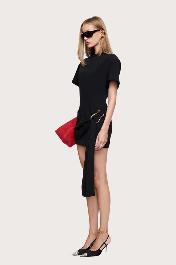 Martini Mini Dress in Onyx