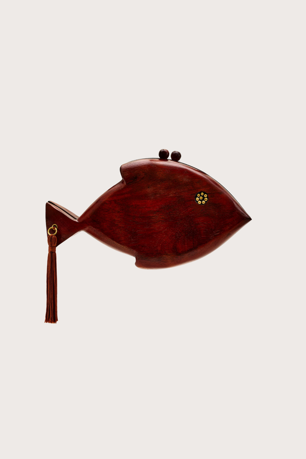 Carved Fish Clutch