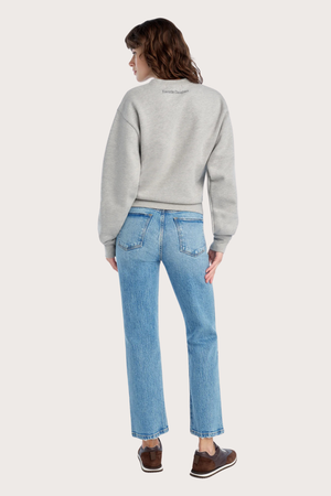 The Mom of The Year Varsity Sweatshirt in Heather Gray