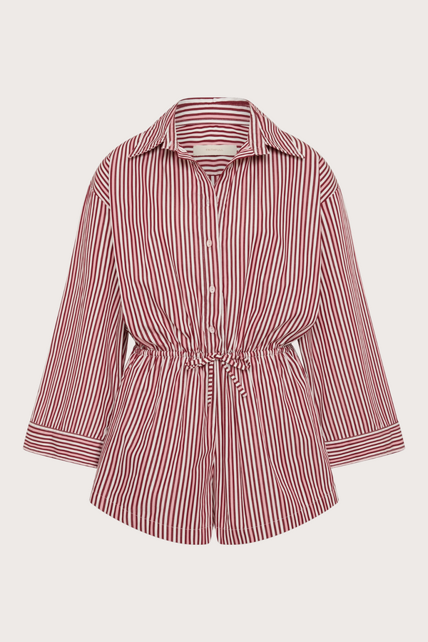 Freja Playsuit - Clare Stripe