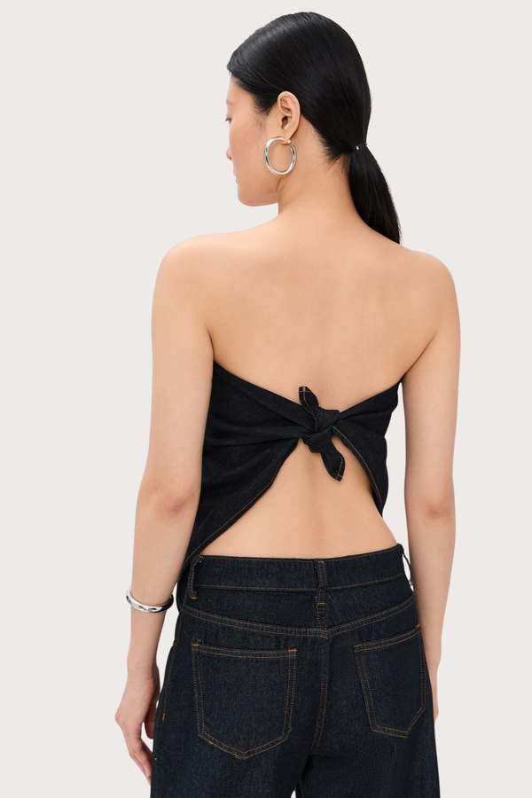 The New York Bandana Top in Indigo