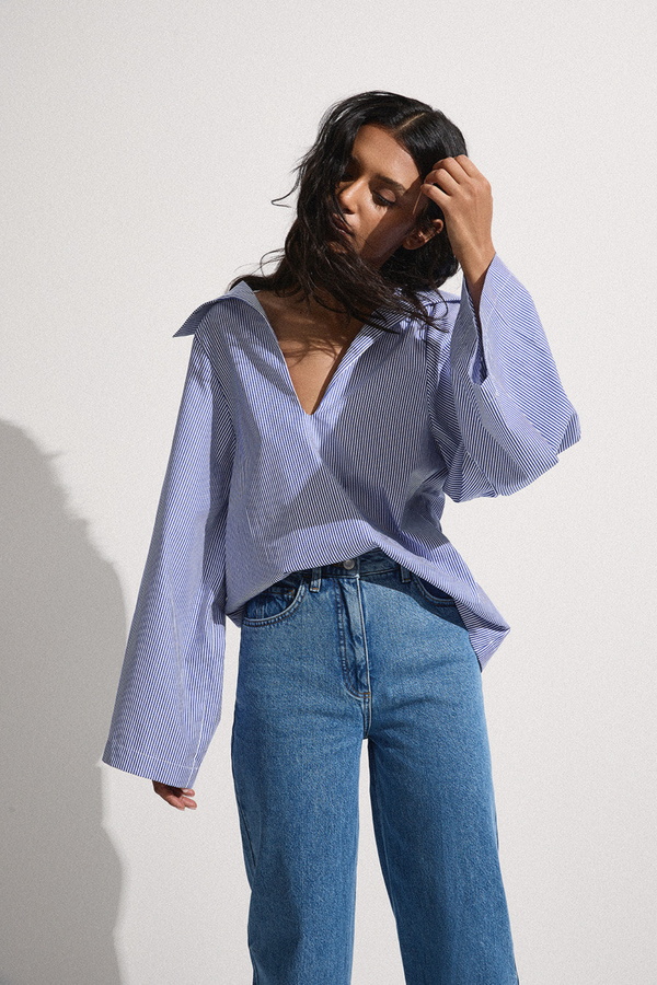 Gaia Top - Vintage Navy