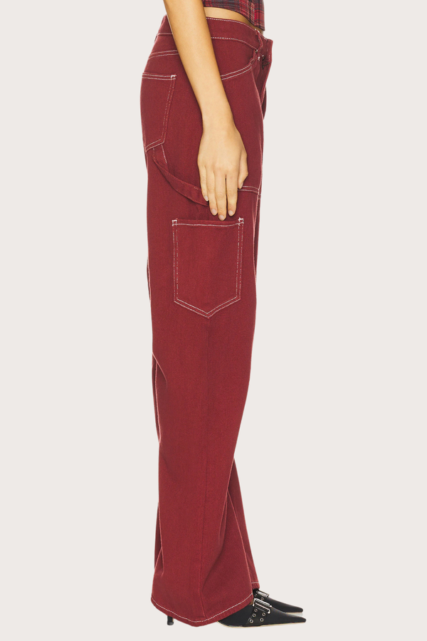 Miami Vice Pant in Cherry