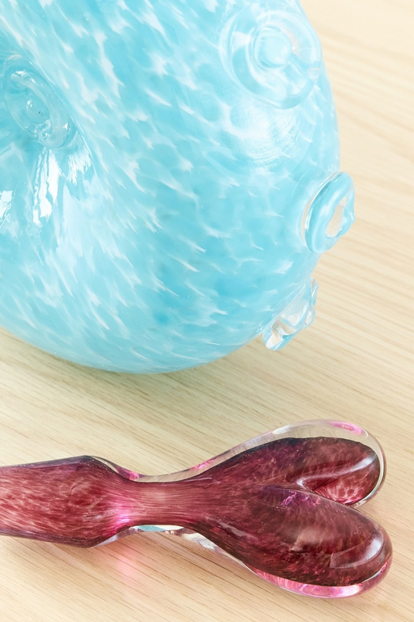 Glass Carafe with Heart Lid