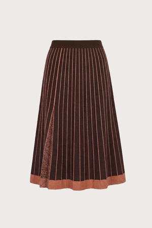 Paraiso Knit Skirt in Burnt Orange