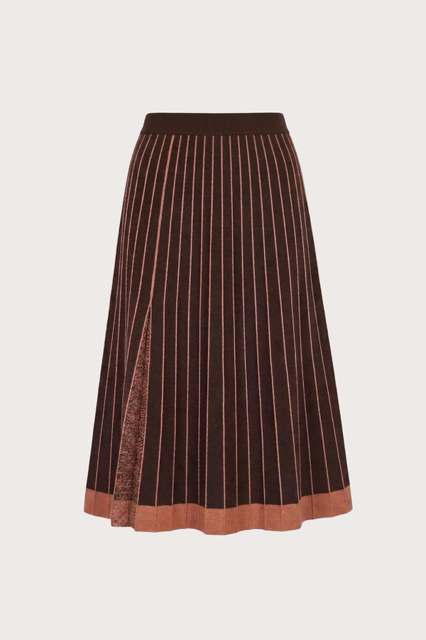 Paraiso Knit Skirt in Burnt Orange