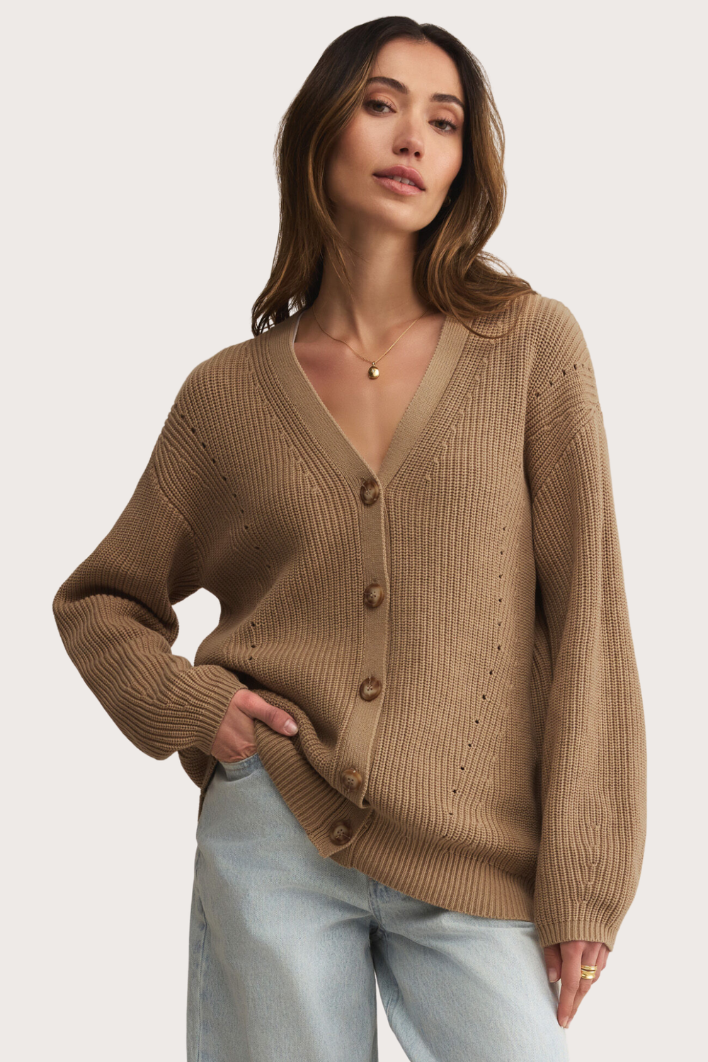 Voyager Cardigan - Dessert Tan