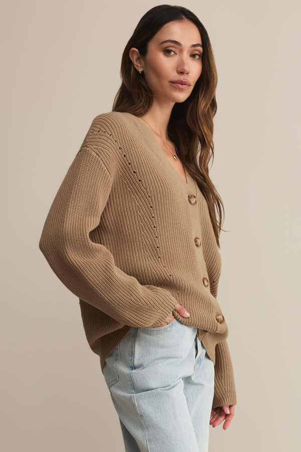 Voyager Cardigan - Dessert Tan