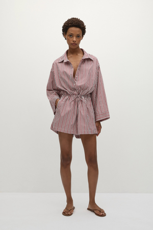 Freja Playsuit - Clare Stripe