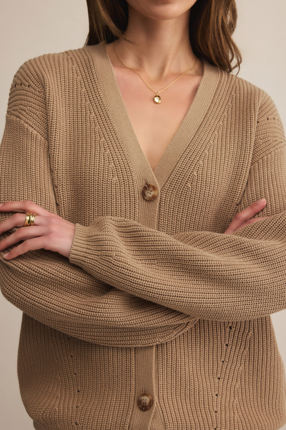 Voyager Cardigan - Dessert Tan