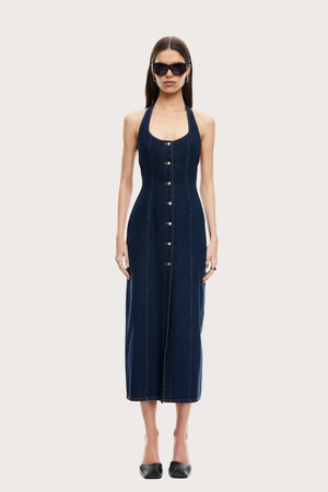 Kenny Maxi Dress in Indigo