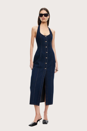 Kenny Maxi Dress in Indigo