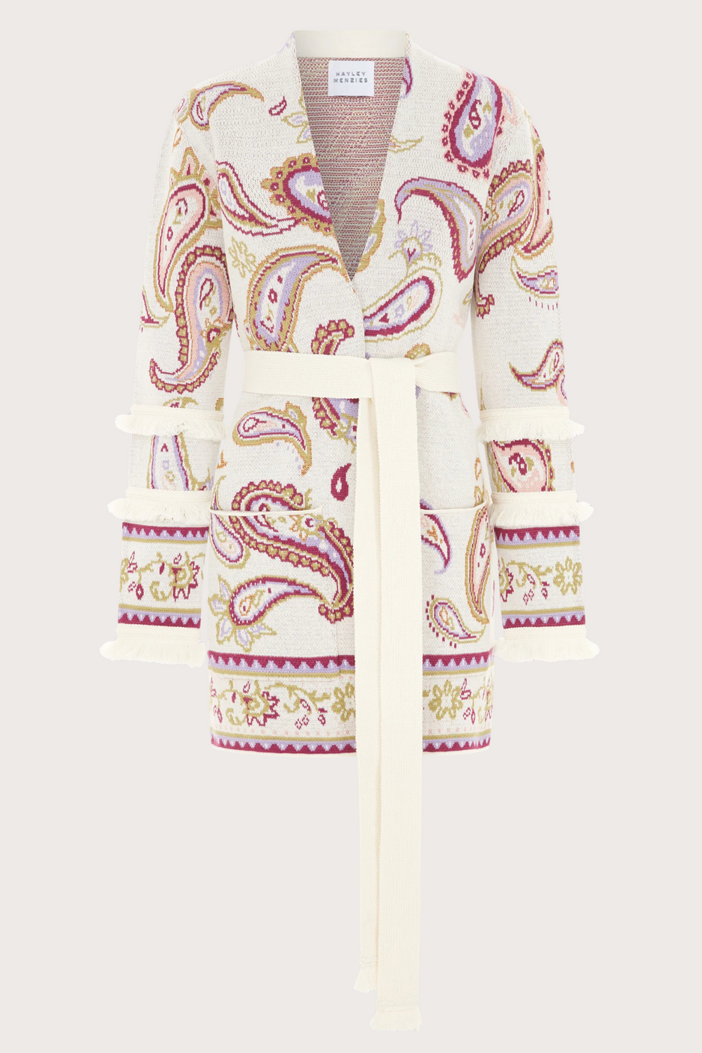 Jimi Jude Jacquard Cardigan Cream