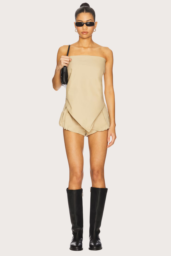 The New York Bandana Top in Camel