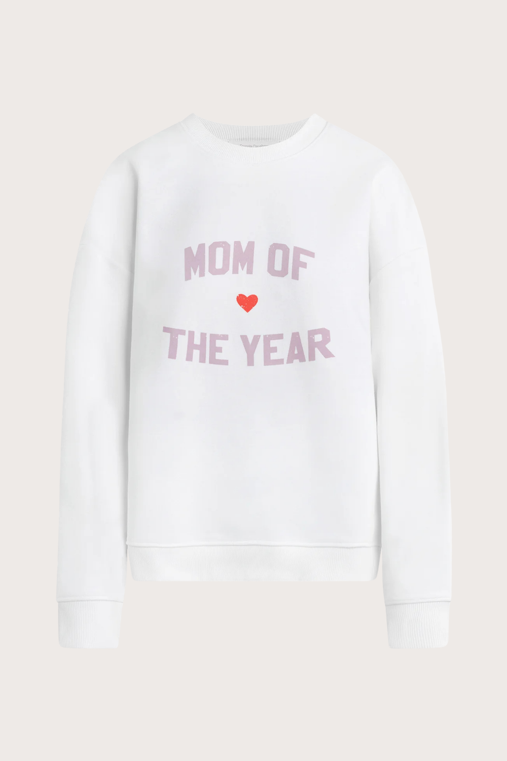Mom of the Year Sweatshirt in White Whisteria