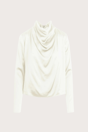 The Long Sleeve Alice Top in Ivory