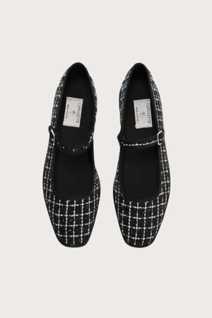 Bambinetta Tweed- Black & White Tweed