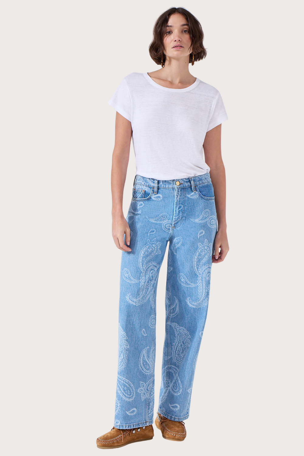 Boyfriend Jeans Jimi Blue Paisley