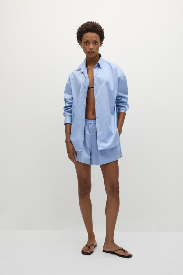 En Vau Oversized Shirt - Blue