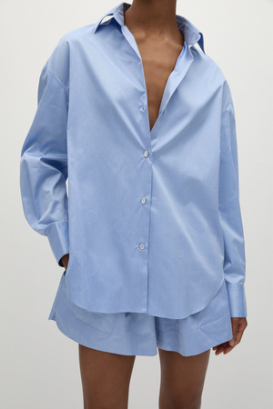 En Vau Oversized Shirt - Blue