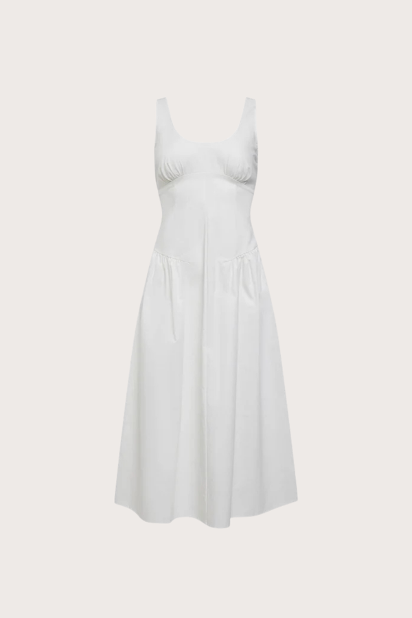 Luna Rosa Maxi Dress in Porcelain