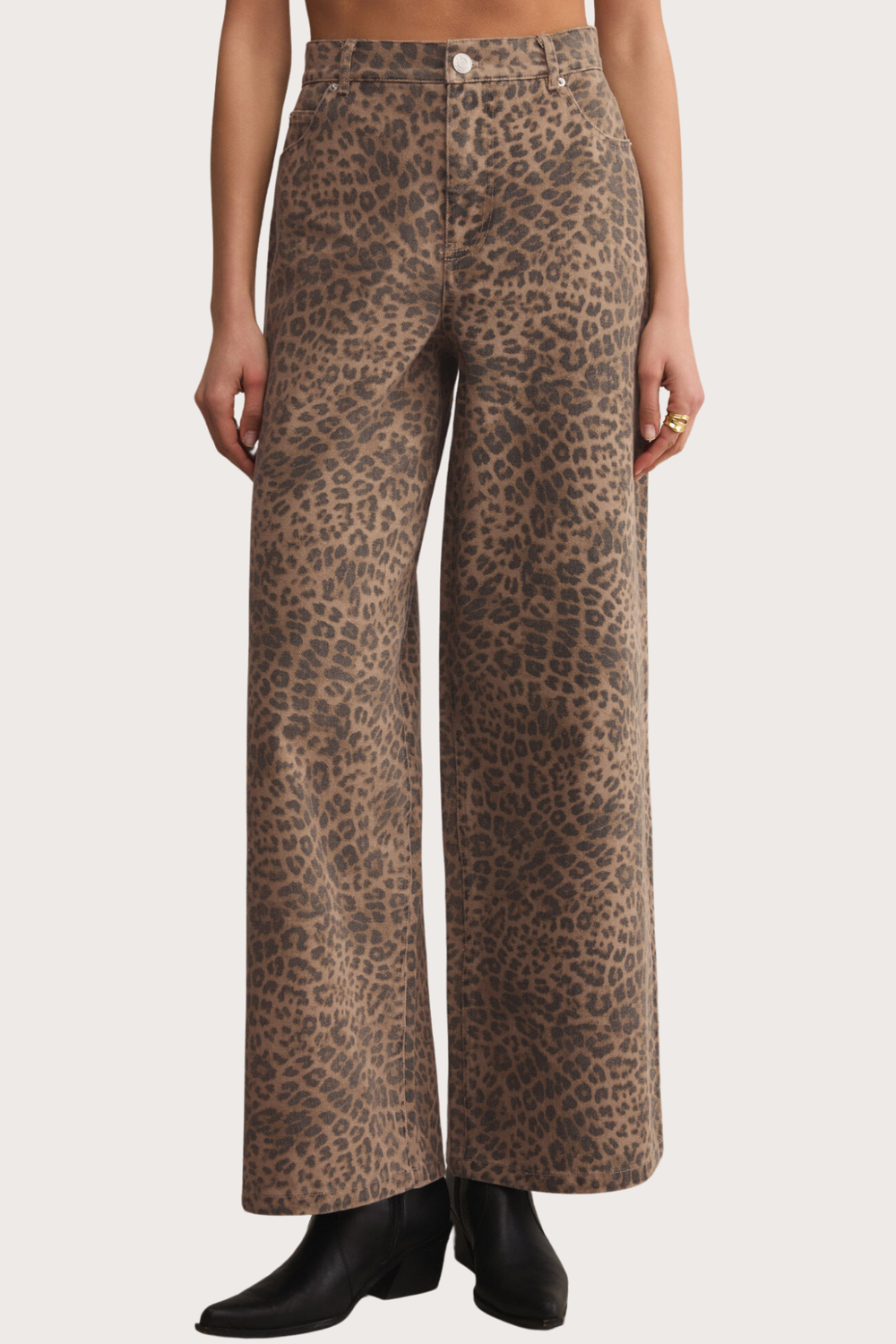 Marli Denim Leopard Pant