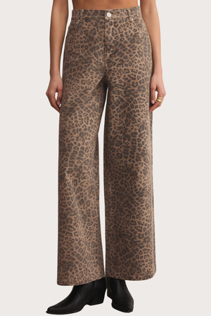 Marli Denim Leopard Pant