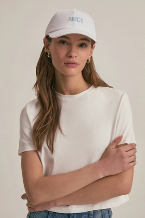 Bride Hat Baseball Cap in White