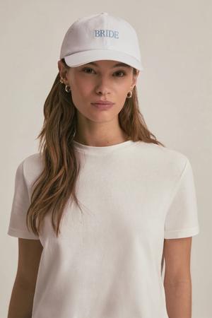 Bride Hat Baseball Cap in White