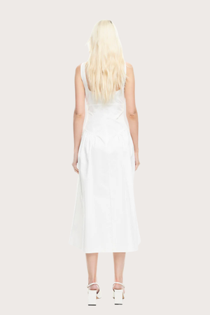Luna Rosa Maxi Dress in Porcelain